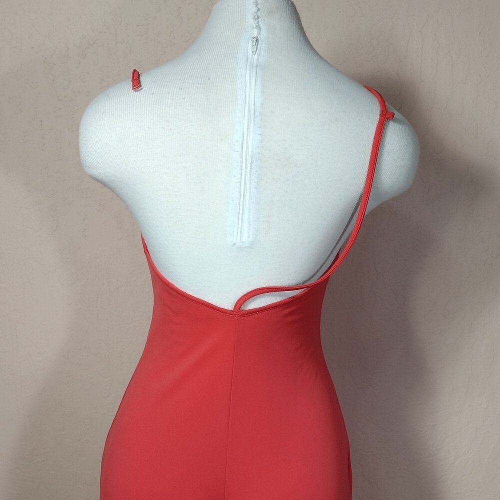 "VS" Vintage Very Sexy Orange Jumpsuit - Picture 7 of 14